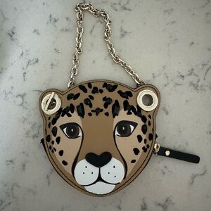 Kate spade mini leopard wallet bag with jewels